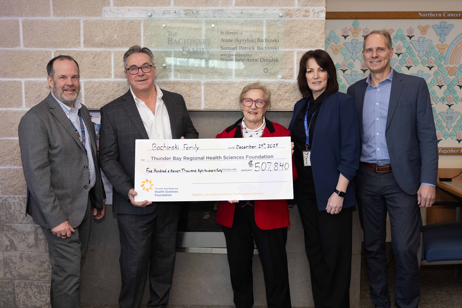 Bachinski Family's Generous Christmas Gift Will Support Patient Care for Years to Come!